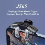 دسته بازی موبایل پابجی و کالاف دیوتی 6 انگشتی JS65 - تصویر 5