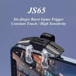 دسته بازی موبایل پابجی و کالاف دیوتی 6 انگشتی JS65 - تصویر 5