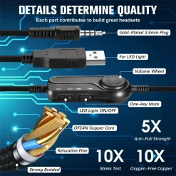 هدفون گیمینگ موبایل مدل S100 - تصویر 3
